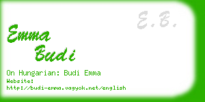 emma budi business card